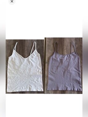Arden B Ivory (XS/S) & Gray (M/L) Camisole Top Bundle
